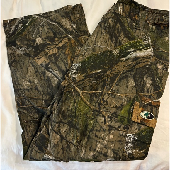 Mossy Oak men’s camo cargo pants with elastic waist and velcro - Picture 6 of 6